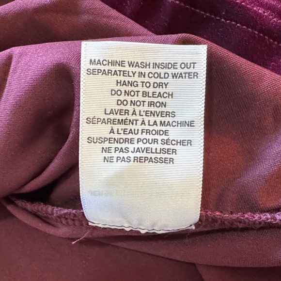 Sympli Long Sleeve Burgundy Velvet Top size 14 - Picture 10 of 14